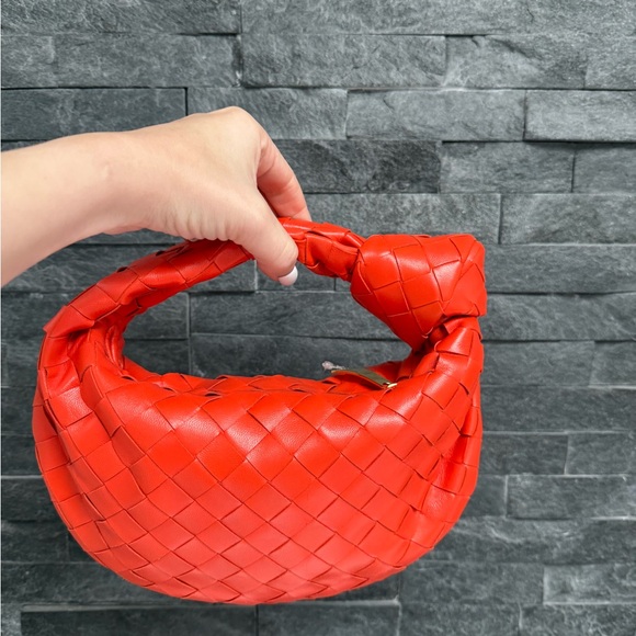 NWT Orange Bottega Veneta Mini Jodie Dark - Picture 3 of 17